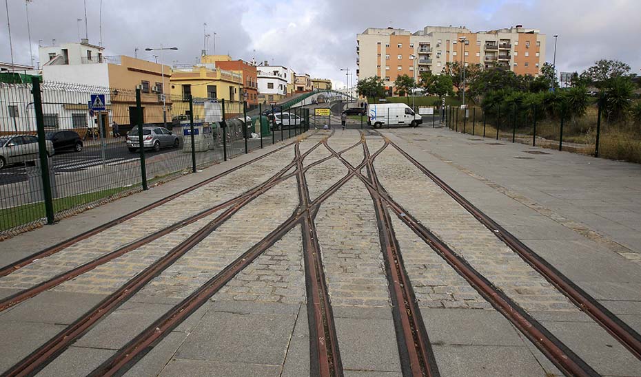 Trazado del tranvía de Alcalá de Guadaíra.